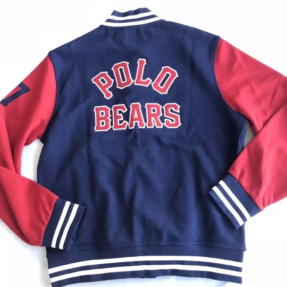 polo bear varsity jacket